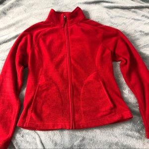 Red Merona Fleece Jacket XS
